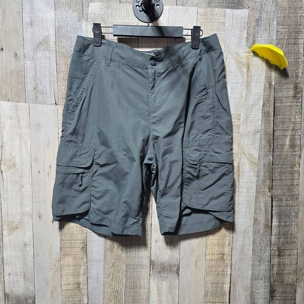REI Co-op Sahara Grey Cargo Bermuda Shorts 10 Utility Tactical Hiking Outdoor